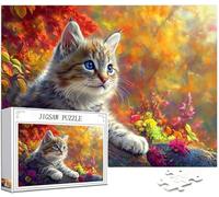 Puzzle 4000 Pièces Adultes, Chat Puzzle Animal Motif Désign, Grand Bois Jigsaw 141x87cm Débutant Fille éducatif Challenge Toy avec Emballage Cadeau for Decoration Chambre Murale, Cadeau Femme,Model169