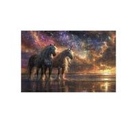 Puzzle 4000 Pieces Adultes Cheval Puzzle 4000 Pieces Bois Licorne, Puzzles Classiques Jeux Réflexion pour Toute la Famille Réunie, Puzzles Adulte pour Printemps Decoration Murale 90 x 140 Cm LZPT04361