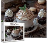 Puzzle 4000 Pieces Adultes dessert Jigsaw Puzzles Classiques Impossible Qualité SupéRieure Bois Panorama Art, Stimulent La Logique et La Concentration Avec Une IdéE Cadeau Homme/Femme 87.5x141.5cm Z-4