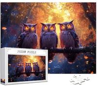 Puzzle 4000 Pièces Adultes, Hibou Puzzle Animal Motif Désign, Grand Bois Jigsaw 141x87cm Débutant Fille éducatif Challenge Toy avec Emballage Cadeau for Decoration Chambre Murale Cadeau Femme,Model226