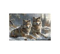 Puzzle 4000 Pieces Adultes Loup Puzzle 4000 Pieces Bois Animal, Puzzles Classiques Jeux Réflexion pour Toute la Famille Réunie, Puzzles Adulte pour Printemps Decoration Murale 90 x 140Cm LZPT-04385