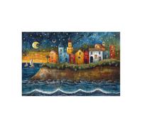 Puzzle 4000 Pieces Adultes Lune Puzzle 4000 Pieces Bois Petite Ville, Puzzles Classiques pour Toute la Famille Réunie, Puzzles Adulte pour Printemps Decoration Murale 90 x 140cm LZPT-02031