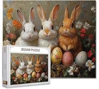 Puzzle 4000 Pieces Adultes Pâques Jigsaw Puzzles Classiques Impossible Qualité SupéRieure Bois Panorama Art, Stimulent La Logique et La Concentration avec Une IdéE Cadeau Homme/Femme 87.5x141.5cm K-3