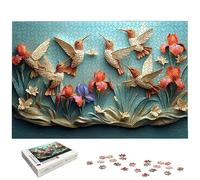 Puzzle 4000 Pièces Adultes, Puzzle 4000 Pieces Colibri pour Adultes, Grand Puzzles Bois Oiseau avec Boite, Jeu de Concentration pour Toute la Famille, Décoration Maison, Cadeau Femme/Homme, -6167