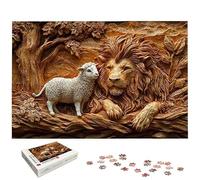 Puzzle 4000 Pièces Adultes, Puzzle 4000 Pieces Lion pour Adultes, Grand Puzzles Bois Mouton avec Boite, Jeu de Concentration pour Toute la Famille, Puzzles pour Décoration Maison, Cadeau Femme, -5839