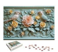 Puzzle 4000 Pièces Adultes, Puzzle 4000 Pieces Oiseau pour Adultes, Grand Puzzles Bois Rose avec Boite, Jeu de Concentration pour Toute la Famille, Puzzles pour Décoration Maison, Cadeau Femme, -5501