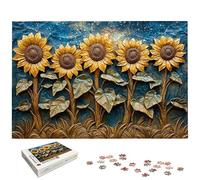 Puzzle 4000 Pièces Adultes, Puzzle 4000 Pieces Tournesol pour Adultes, Grand Puzzles Bois Fleur avec Boite, Jeu de Concentration pour Toute la Famille, pour Décoration Maison, Cadeau Femme, -7083