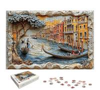 Puzzle 4000 Pièces Adultes, Puzzle 4000 Pieces Venise pour Adultes, Grand Puzzles Bois Paysage avec Boite, Jeu de Concentration pour Toute la Famille, Décoration Maison, Cadeau Femme/Homme, -5283