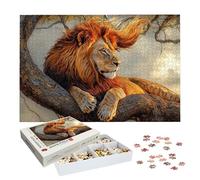Puzzle 4000 Pièces Adultes, Puzzle Lion pour Adulte et Enfants, Grand Puzzles Bois avec Boite, Jeu de Concentration pour Adultes, 4000 Pièces Puzzles Animal pour Décoration Murale, Cadeaux, -7022