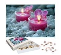 Puzzle 4000 Pièces Adultes, Puzzle Zen pour Adulte et Enfants, Grand Puzzles Bois avec Boite, Jeu de Concentration pour Adultes, 4000 Pièces Puzzles Orchidée pour Décoration Murale, Cadeaux, -7056