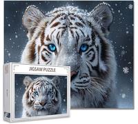 Puzzle 4000 Pieces Adultes Tigre Jigsaw Puzzles Classiques Impossible Qualité SupéRieure Bois Panorama Art, Stimulent La Logique et La Concentration avec Une IdéE Cadeau Homme/Femme 87.5x141.5cm S-5