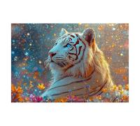 Puzzle 4000 Pieces Adultes Tigre Lot de Puzzle Animaux pour Adultes 141x87cm, Colorés, Classique Supérieure éducatif Défi Jouets pour Cadeau Homme Défi Jouets Familial Cadeau Decoration Chambre D-11