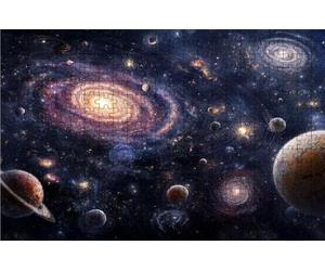 Puzzle 4000 Pieces Adultes Univers, Puzzle 4000 Pièces Bois DIY Adulte Paysage, Puzzle Classiques Compact Box pour Tableau Decoration Murale Cadeau Femme 90x140cm RXPT-6811