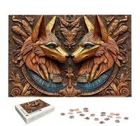Puzzle 4000 Pièces Anubis, Puzzle 4000 Pièces pour Adultes et Enfants à Partir de 14 Ans, Egypte Puzzles Bois avec Une Boîte d'emballage Exquise, Puzzles pour Décoration Murale, Cadeau Femme, -5020