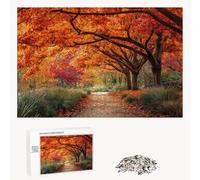 Puzzle 4000 Pièces - Arbre & Automne - Puzzle en Bois Durable avec Lettres au Dos - Jeu sans Poussière avec Affiche - Modèle pour Collectionneurs et 14 Ans et Plus (147x105cm) P3#6