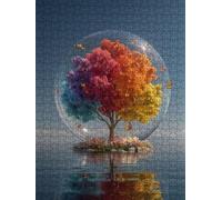 Puzzle 4000 Pièces, Arbres ColoréS Adultes Puzzle 4000, Jeu Éducatif Puzzles, Classique Jigsaw Puzzles, Défi Impossible, Jeu D'adresse pour Toute la Famille, Décoration de la Les Murs FNKL4-137