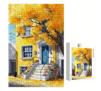 Puzzle 4000 Pièces - Automne & Arbre - Puzzle en Bois Durable avec Lettres au Dos - Jeu sans Poussière avec Affiche - Modèle pour Collectionneurs et 14 Ans et Plus (147x105cm) P3#769