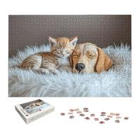 Puzzle 4000 Pièces Cependant, Puzzle 4000 Pièces pour Adultes et Enfants à Partir de 14 Ans, Chat Puzzles Bois avec Une Boîte d'emballage Exquise, Puzzles pour Décoration Murale, Cadeau Femme, -5802