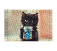 Puzzle 4000 Pieces Chat, Puzzle Mignon Adulte, Puzzles Classiques Jeux Educatifs pour Activité Familiale, Qualité Supérieure Puzzles en Bois avec Boite pour Cadeau Homme Cadeau Femme, Decoration -1958