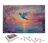 Puzzle 4000 Pièces Colibri, Puzzle 4000 Pièces pour Adultes et Enfants à Partir de 14 Ans, Fleur Puzzles Bois avec Une Boîte d'emballage Exquise, Puzzles pour Décoration Murale, Cadeau Femme, -5680