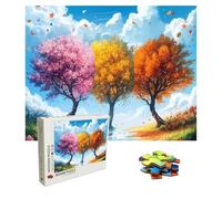 Puzzle 4000 Pièces Couleur, Puzzle Adulte Bois, Impossible Classique Jigsaw Puzzles Arbre, Jeu D'adresse pour Toute la Famille, Puzzles Coloré Jeu de Ponte, Decoration et Cadeau 141.5 X 87.5 cm 8p-17