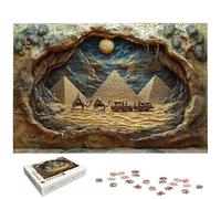 Puzzle 4000 Pièces Egypte, Puzzle 4000 Pièces pour Adultes et Enfants à Partir de 14 Ans, Paysage Puzzles Bois avec Une Boîte d'emballage Exquise, Puzzles pour Décoration Murale, Cadeau Femme, -6378