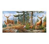 Puzzle 4000 pièces : Famille Cerf Royal
