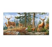 Puzzle 4000 pièces - Famille Royale des Cerfs multicolore G