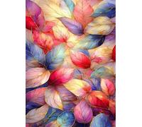 Puzzle 4000 Pièces Feuilles Colorées 141x87 cm Classique Puzzles Art Relaxant et Stimulant, Loisir CréAtif Réservé aux Adolescents et Adultes