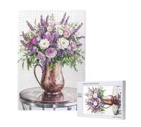 Puzzle 4000 Pieces Fleur Grand Puzzle Classiques en Bois pour Adultes, Jeux Amusants/Colorés/Impossible/Difficiles, Cadeau d'anniversaire de Festivals pour la Famille Amis Fête des Mères M-1979