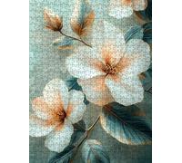 Puzzle 4000 Pièces, Fleurs Blanches Adultes Puzzle 4000, Classique Jigsaw Puzzles, Jeu Éducatif Puzzles, Défi Impossible, Jeu D'adresse pour Toute la Famille, Décoration de la Les Murs BXHZW4-35