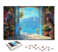 Puzzle 4000 Pièces Italie, Puzzle 4000 Pièces pour Adultes et Enfants à Partir de 14 Ans, Paysage Puzzles Bois avec Une Boîte d'emballage Exquise, Puzzles pour Décoration Murale, Cadeau Femme, -5692