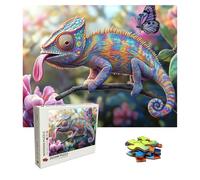 Puzzle 4000 Pièces lézard, Puzzle Adulte Bois, Impossible Classique Jigsaw Puzzles Papillon, Jeu D'adresse pour Toute la Famille, Puzzles Coloré Jeu Ponte, Decoration et Cadeau 141.5 X 87.5 cm 8p-269