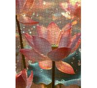 Puzzle 4000 Pièces, Lotus Rose Adultes Puzzle, Classique Jigsaw Puzzles, Défi Impossible, Jeu D'adresse pour Toute la Famille, Jeu Éducatif Puzzles, Décoration de la Maison DX0YL4-248