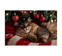 Puzzle 4000 Pieces Noël 141x87cm Puzzle Adulte Chat de Qualité, Colorés, Supérieure Défi éducatif Jouets pour Familial Les Soirées de Jeu pour Cadeau Femme Cadeau Homme Decoration Noel Chambre A-79