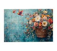 Puzzle 4000 Pieces Oiseau, Puzzle 4000 Pièces Adultes Fleurs, Puzzles Classiques Jeux Educatifs pour Activité Familiale, Qualité Supérieure Puzzles en Bois avec Boite pour Cadeau Femme, Decor -1950