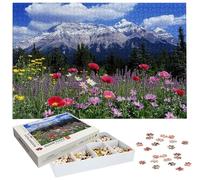 Puzzle 4000 Pièces Pavot, Puzzle 4000 Pièces Adultes et Enfants, Puzzles Bois avec Une Boîte d'emballage Exquise, Jeu Éducatif Puzzles Montagne, Decoration Maison, Cadeau Femme, Cadeau Homme H-2854