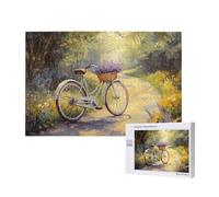Puzzle 4000 Pieces Paysage Grand Puzzle Classiques en Bois pour Adultes, Jeux Amusants/Colorés/Impossible/Difficiles, Cadeau d'anniversaire de Festivals pour la Famille Amis Cadeaux, Vélo M-102