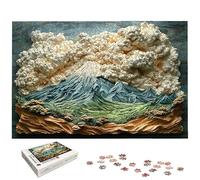 Puzzle 4000 Pièces Paysage, Puzzle 4000 Pièces pour Adultes et Enfants à Partir de 14 Ans, Nature Puzzles Bois avec Une Boîte d'emballage Exquise, Puzzles pour Décoration Murale, Cadeau Femme, -7432