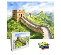 Puzzle 4000 Pièces Paysage, Puzzle Adulte Bois, Impossible Classique Jigsaw Puzzles Grande Muraille, Jeu D'adresse pour Toute la Famille, Puzzles Coloré Jeu de Ponte, Cadeau 141.5 X 87.5 cm 8p-357