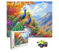 Puzzle 4000 Pièces Paysage, Puzzle Adulte Bois, Impossible Classique Jigsaw Puzzles Paon, Jeu D'adresse pour Toute la Famille, Puzzles Coloré Jeu de Ponte, Decoration et Cadeau 141.5 X 87.5 cm 8p-349