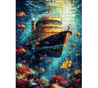 Puzzle 4000 Pièces, Paysage Sous - Marin Adultes Puzzle 4000, Classique Jigsaw Puzzles, Jeu Éducatif Puzzles, Défi Impossible, Jeu D'adresse pour Toute la Famille, Décoration de la Les Murs BXHZW4-291