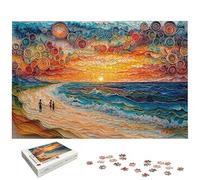Puzzle 4000 Pièces Plage, Puzzle 4000 Pièces pour Adultes et Enfants à Partir de 14 Ans, Paysage Puzzles Bois avec Une Boîte d'emballage Exquise, Puzzles pour Décoration Murale, Cadeau Femme, -5406