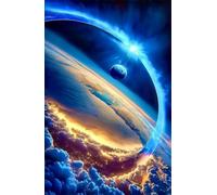 Puzzle 4000 Pièces pour Adultes 141x87cm - Espace Bleu - Défi Impossible et Anti-Stress - Idée Cadeau Rigolote et Originale