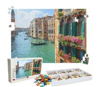 Puzzle 4000 Pieces, Puzzle 4000 Pièces Adultes, Un Puzzles Difficile, Activité Anti-stress & Relaxation, Impression Haute Définition, Puzzles Bois Venise rivière avec Boîte D'emballage Exquise W3H-326