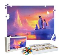 Puzzle 4000 Pieces, Puzzle 4000 Pièces Adultes, Un Puzzles Difficile, Activité Anti-stress & Relaxation, Impression Haute Définition, Puzzles Bois animal manchot avec Boîte D'emballage Exquise W3H-820