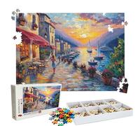 Puzzle 4000 Pieces, Puzzle 4000 Pièces Adultes, Un Puzzles Difficile, Impression Haute Définition & Couleurs Éclatantes, Puzzles Bois Coucher soleil Résumé(2) avec Une Boîte D'emballage Exquise W3H-21