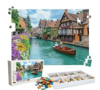 Puzzle 4000 Pieces, Puzzle 4000 Pièces Adultes, Un Puzzles Difficile, Impression Haute Définition & Couleurs Éclatantes, Puzzles Bois Venise Navire(2) avec Une Boîte d'emballage Exquise W3H-324