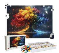 Puzzle 4000 Pieces, Puzzle 4000 Pièces Adultes, Un Puzzles Difficile, Impression Haute Définition & Couleurs Éclatantes, Puzzles Bois Arbre la Vie Couleur avec Une Boîte d'emballage Exquise W3H-259
