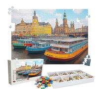 Puzzle 4000 Pieces, Puzzle 4000 Pièces Adultes, Un Puzzles Difficile, Impression Haute Définition & Couleurs Éclatantes, Puzzles Bois Couleur Navire(2) avec Une Boîte d'emballage Exquise W3H-519
